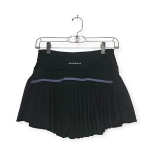 Goldhinge Black Pleated Tennis Skirt Skort Small Athletic Golf Activewear